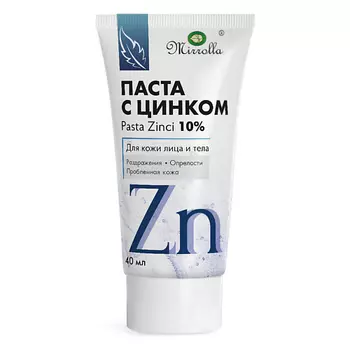 MIRROLLA Паста с цинком для лица и тела 40.0