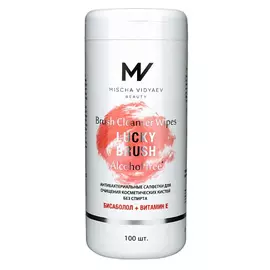 MISCHA VIDYAEV Салфетки для очищения кистей, очиститель для кистей, без спирта 100.0