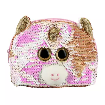 MISS PINKY Косметичка овальная золотая