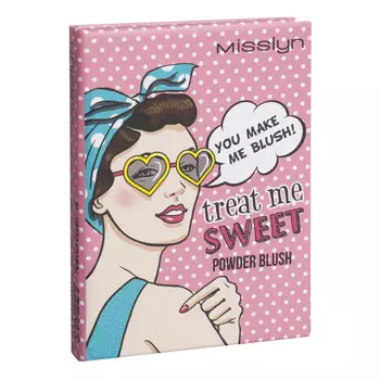 MISSLYN Пудровые румяна Treat Me Sweet!