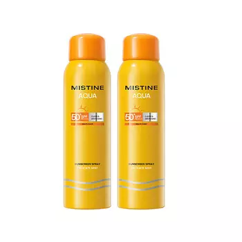 MISTINE Освежающий и успокаивающий солнцезащитный спрей AQUA SPF50+