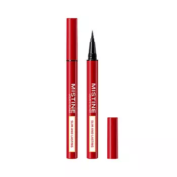 MISTINE Подводка для глаз Slim and Lasting Black Liquid Eyeliner