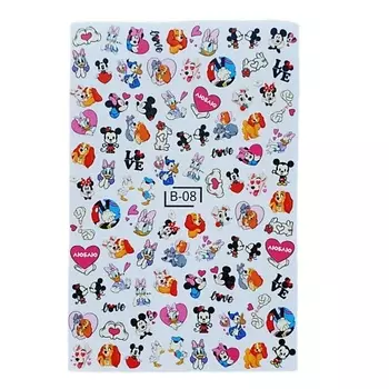 MIW NAILS Слайдер дизайн для маникюра Дисней