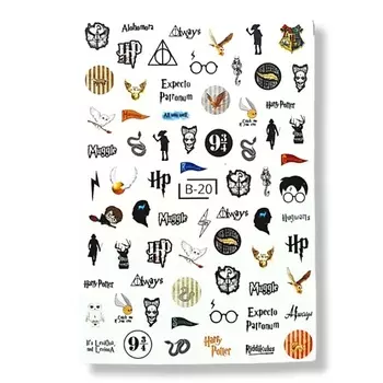 MIW NAILS Слайдер дизайн для маникюра гарри поттер