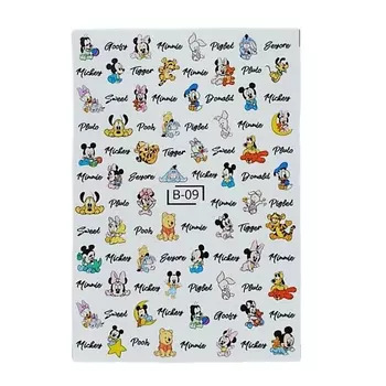 MIW NAILS Слайдер дизайн для ногтей дисней