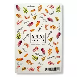 MIW NAILS Слайдер дизайн для ногтей на любой фон W-11