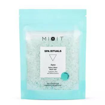 MIXIT Расслабляющая сияющая соль для ванн