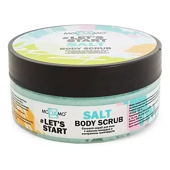 MODAMO Скраб для тела солевой с маслом миндаля и экстрактом грейпфрута