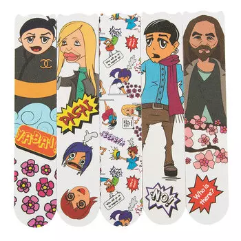 ЛЭТУАЛЬ MODE ZERO Набор мини-пилок для маникюра, 5 шт.