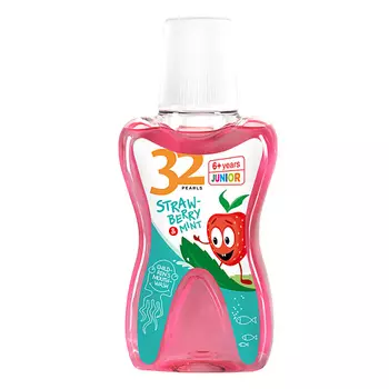 MODUM Ополаскиватель для полости рта 32 ЖЕМЧУЖИНЫ Детский с 6 лет земляника и мята 245.0