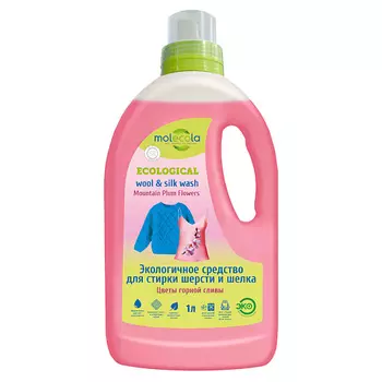 MOLECOLA Гель для стирки шерсти и шелка Цветы горной сливы экологичный 1000.0