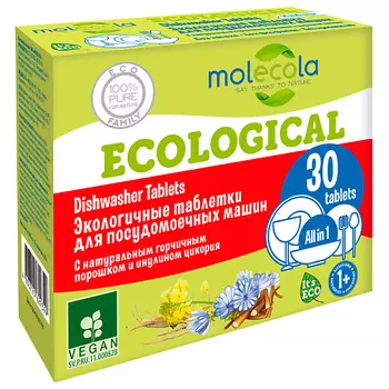 MOLECOLA Экологичные таблетки для посудомоечных машин 30.0