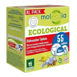 MOLECOLA Экологичные таблетки для посудомоечных машин XL PACK 990.0