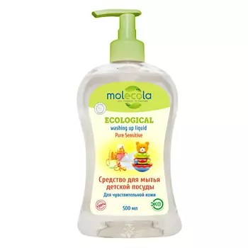 MOLECOLA Средство для мытья детской посуды Pure Sensitive для чувствительной кожи 500.0