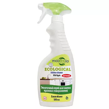 MOLECOLA Универсальный спрей для кухонных поверхностей Дикая яблоня экологичный