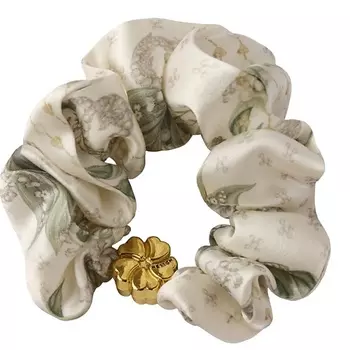 MOLLEN Шелковая резинка для волос Ландыши