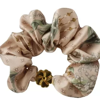 MOLLEN Шелковая резинка для волос Ландыши