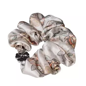 MOLLEN Шелковая резинка для волос Лазоревый цветок