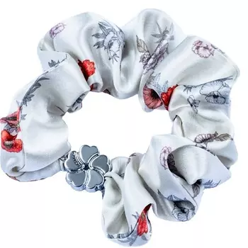 MOLLEN Шелковая резинка для волос Маки