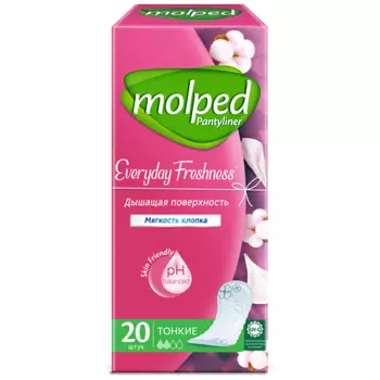MOLPED Ежедневные прокладки женские гигиенические Everyday Freshness 20.0