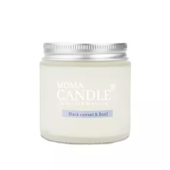 MOMACANDLE Свеча ароматическая Black currant & Basil 120