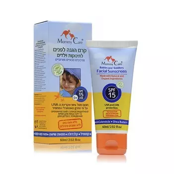 MOMMY CARE Органический солнцезащитный крем для лица SPF15 0+