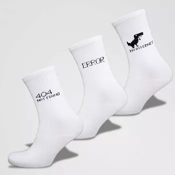 MONCHINI Набор женских повседневных носков с рубчиком, not_found_white