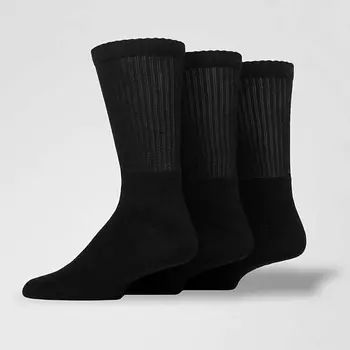 MONCHINI Набор женских повседневных носков с рубчиком, черный однотон