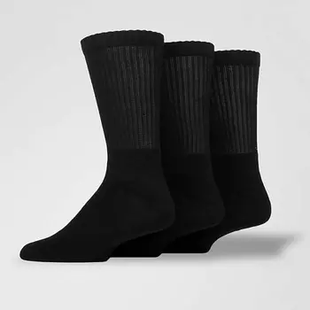 MONCHINI Набор женских повседневных носков с рубчиком, черный однотон