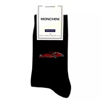 MONCHINI Носки мужские черные "Машина"