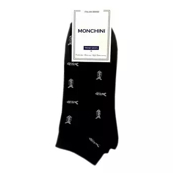 MONCHINI Носки мужские черные "Рыбки"
