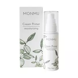 MONMU Увлажняющий матирующий крем-праймер для лица, шеи и декольте с маслами миндаля и персика