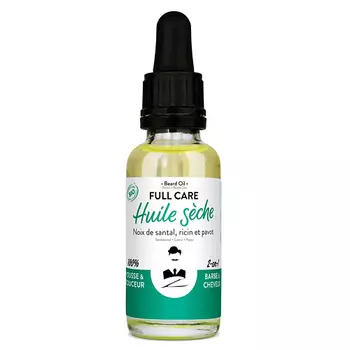 MONSIEUR BARBIER Масло для ухода за бородой и волосами органическое FULL CARE