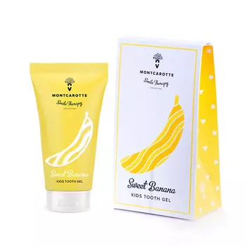 MONTCAROTTE Детская зубная паста-гель Сладкий Банан 30.0