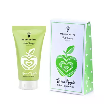 MONTCAROTTE Детская зубная паста-гель Зеленое Яблоко 30.0