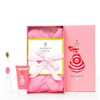 MONTCAROTTE Подарочный набор детской косметики для зубов "Розовая груша" 1.0