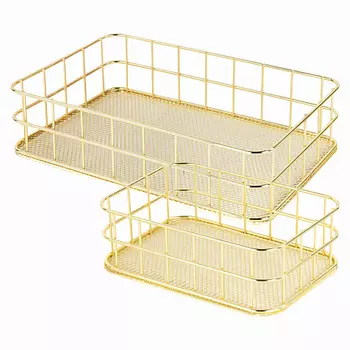 MONTE VITA Органайзер для косметики корзинка 2 штуки из металла