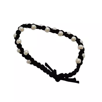 MONTE VITA Резинка для волос с плетением и бусинами