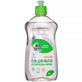 MOON RACCOON Гель для мытья детской посуды и игрушек 500.0