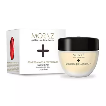 MORAZ Крем для лица дневной для нормальной и склонной к жирности кожи на экстрактах граната и горца PREMIUM BEAUTY MORAZ+ (премиальный уход)