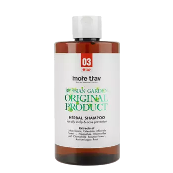 MORE TRAV Фито-шампунь для жирной кожи головы и профилактике акне №3 460.0