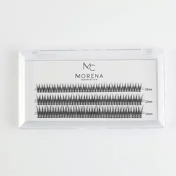 MORENA COSMETICS Накладные ресницы пучки многоразовые набор Лучики mix