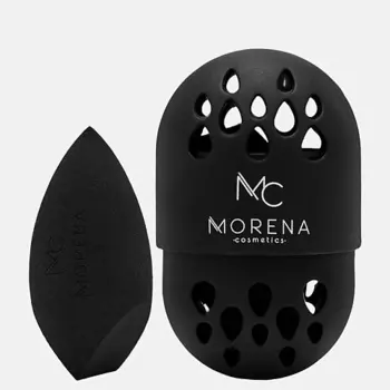 MORENA COSMETICS Спонж в футляре для макияжа лица, коричневый