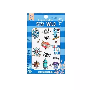 MORIKI DORIKI Детские переводные татуировки Temporary TATTOO STAY WILD