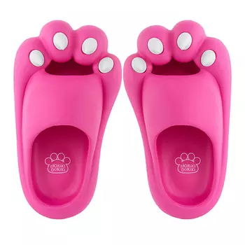 MORIKI DORIKI Шлепанцы детские Лапки монстрика розовые