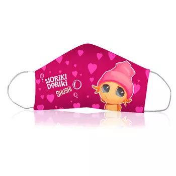 MORIKI DORIKI Текстильное изделие для детей и подростков: повязка многоразовая двухслойная SHUSHI