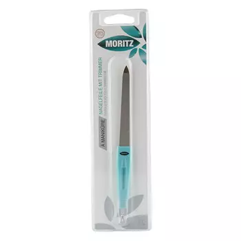 MORITZ Пилка для ногтей MORITZ двусторонняя с триммером для кутикулы (с сапфировым напылением) 150/220