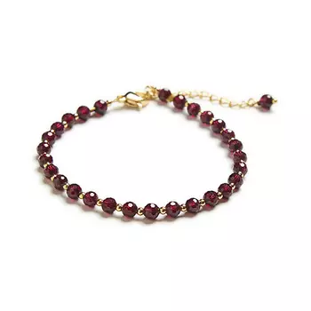 MORZA Браслет с гранатом бижутерия