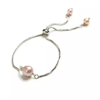 MORZA Браслет с розовым жемчугом бижутерия