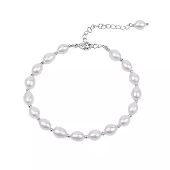 MORZA Браслет женский на руку барочный жемчуг бижутерия